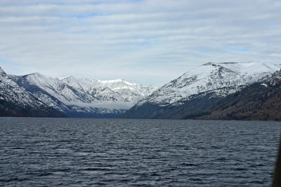View of Lake Chelan from Bow of Boat