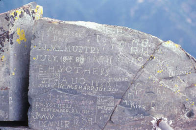 Register Rock Sierra Butte Peak.