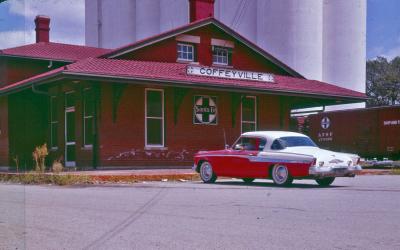 Earl In His New Studabaker ( 1960) Coffeyville Kansas Railroad Depot