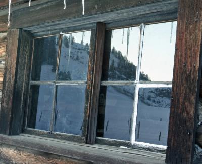  Reflection in Cabin Window