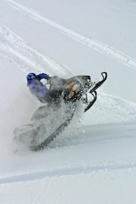 Paul Playing on Sidehill ( SkiDoo 1000)