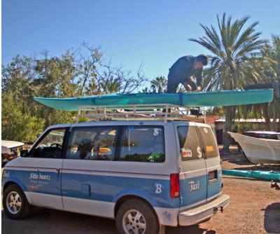  My Rented Kayak and Driver In Loreto ( January 2005)