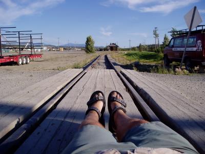  Waiting for the train 9Narrow Gage , Whitehorse)