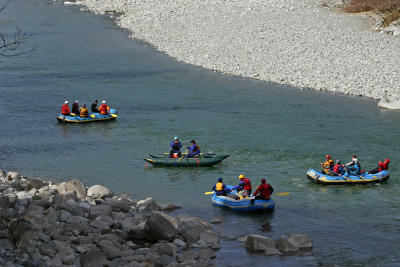 Rafters  Beginning Their Trip
