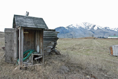 Old Outhouse  and Future Site of Wal-Mart