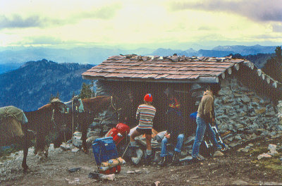 Old Dana Yelton Shelter Near Old Snowy ( 1977)