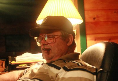 Jerry Dinsmore ( Trail Angel) With His Trade Mark Cigar