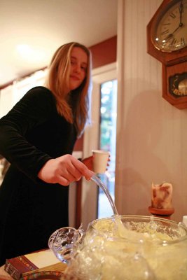  Hannah  Getting Her Egg Nog