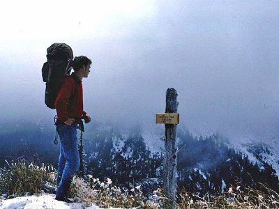  Phil ( Section Hiker ) Overlooking  Blue Bell Pass: In Washington