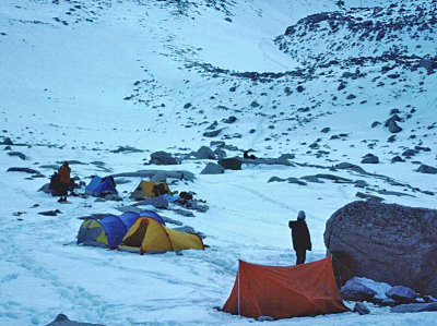  Climbers At 12,000 Camp Below Mt. Whitney