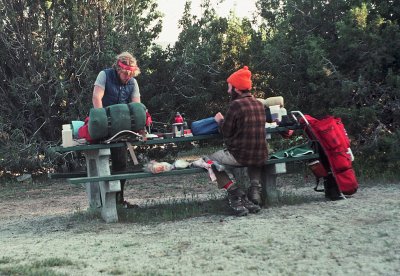 Me And Don Breaking Camp Near Mojave Forks On Southern PCT