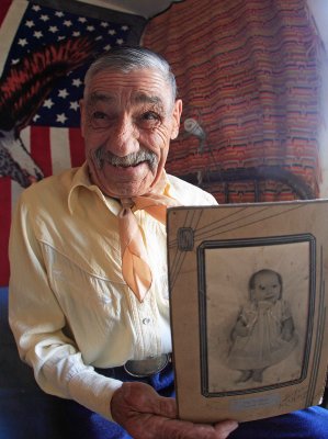 Katter's Joy Shown Here With Photo Of His Baby Daughter  Taken In 1960