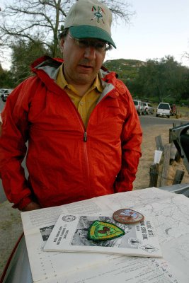 Eric Ryback With Some Of HIs Original Maps From His 1970 PCT Thru-hike