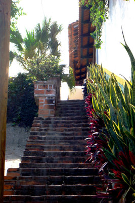Stairway to a private residence. Puerto vallarta