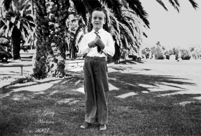 Gary first communion Long Beach park on 7th str 1947 .