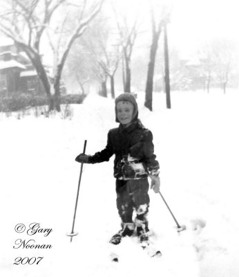 Gary in 1947 snow.
