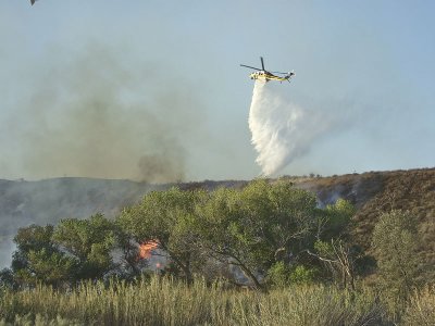 Water Dropping Helicopter