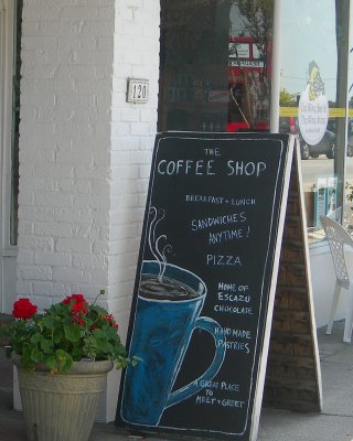 the coffee shop