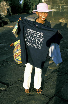 T-shirt vendor, Angkor Wat