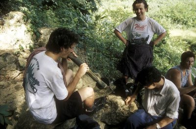 Mixing with locals near Cuc Phuong NP