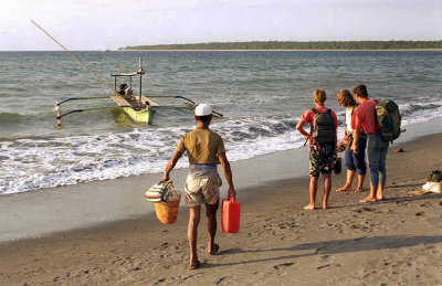 Embarking for Gili Air at Bangsal Harbour, Lombok