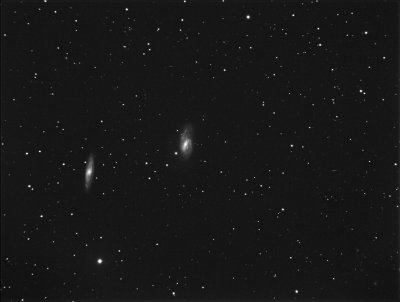 M65 & M66 First light with SBIG ST8300 Monochrome Camera