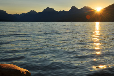 MT - McDonald Lake - Sunflare