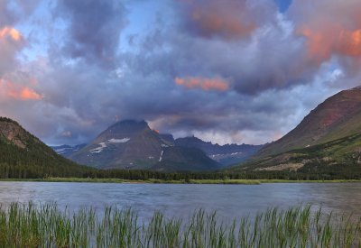 Swiftcurrent Lake Stormy Sunrise