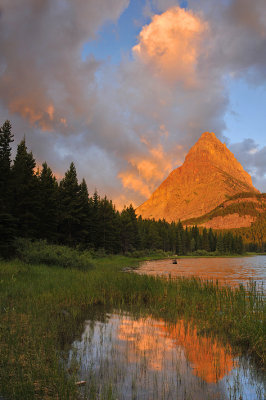 Swiftcurrent Lake Stormy Sunrise 1