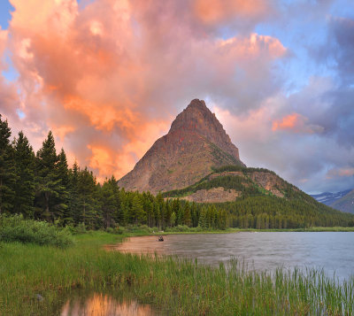 Swiftcurrent Lake Stormy Sunrise 3