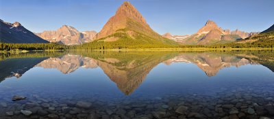 Swiftcurrent Lake Sunrise Panoramic