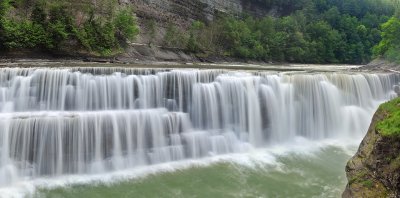 NY - Letchworth SP - Lower Falls Panoramic