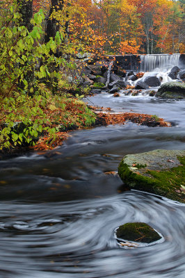 NH - Fall Stream with Swirling Water