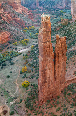 Canyon de Chelly - Spider Rock  Fall Color