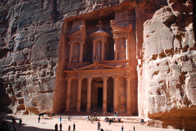 The Treasury, classic Nabataean construction.  This is Edomite territory.