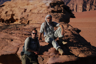 Paul and Adam look the part!  Paul is an Archeologist on 6 month holiday, Adam a film producer traveling with Paul.