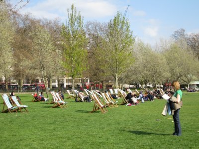 You can rent a chair in Hyde Park