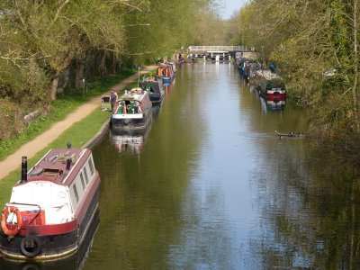 Canal and barges