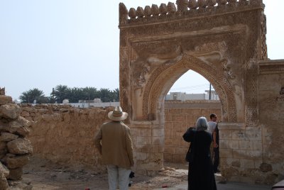 Elaborately carved coral stone works