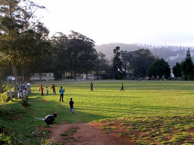 I walked up to Old Ooty district and sat for a while watching children fly kits.  It is a simple life here.