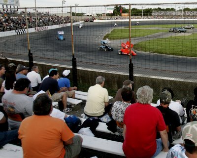 The fans watch as the heat is on