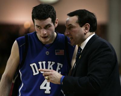 Redick and Coach Krzyzweski