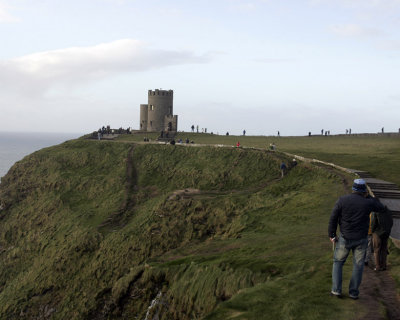 The tower at the Cliffs of Moher in Ireland
