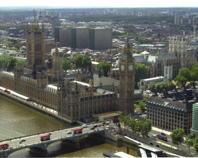 Parliament and Big Ben from the London Eye