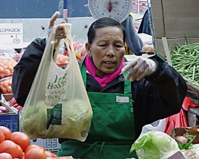 A vendor at Faneuil Hall Marketplace, Boston