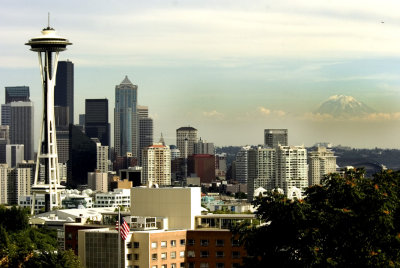 Seattle and Mount Ranier, Washington