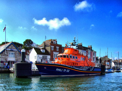RNLI Lifeboat at Weymouth Harbour