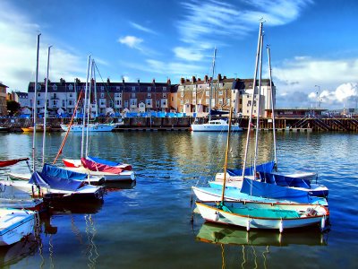 Sailing Boats at Weymouth Harbour
