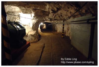 Gold mine, few hundred feet underground