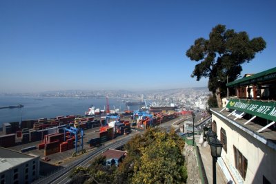 Vue du port (Valparaiso)